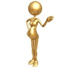 The picture depicts a gold stick figure that’s pregnant. Symbolically, the pregnancy represents the nurturing and “mothering” aspect of both the Cancer sign male and female personality.